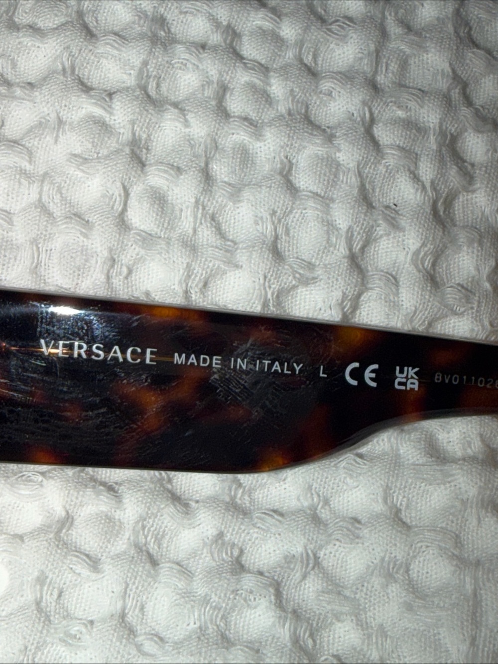Versace Tortoiseshell Cat-Eye Sunglasses with Brown Lenses - Picture 8 of 9